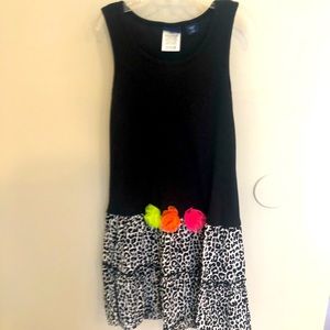 Leopard print kids dress